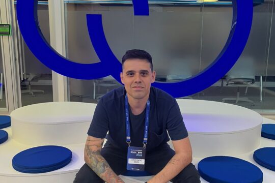 Leandro da GMZ.MOKE participando de evento da Nuvemshop com agências parceiras sobre o futuro do e-commerce.