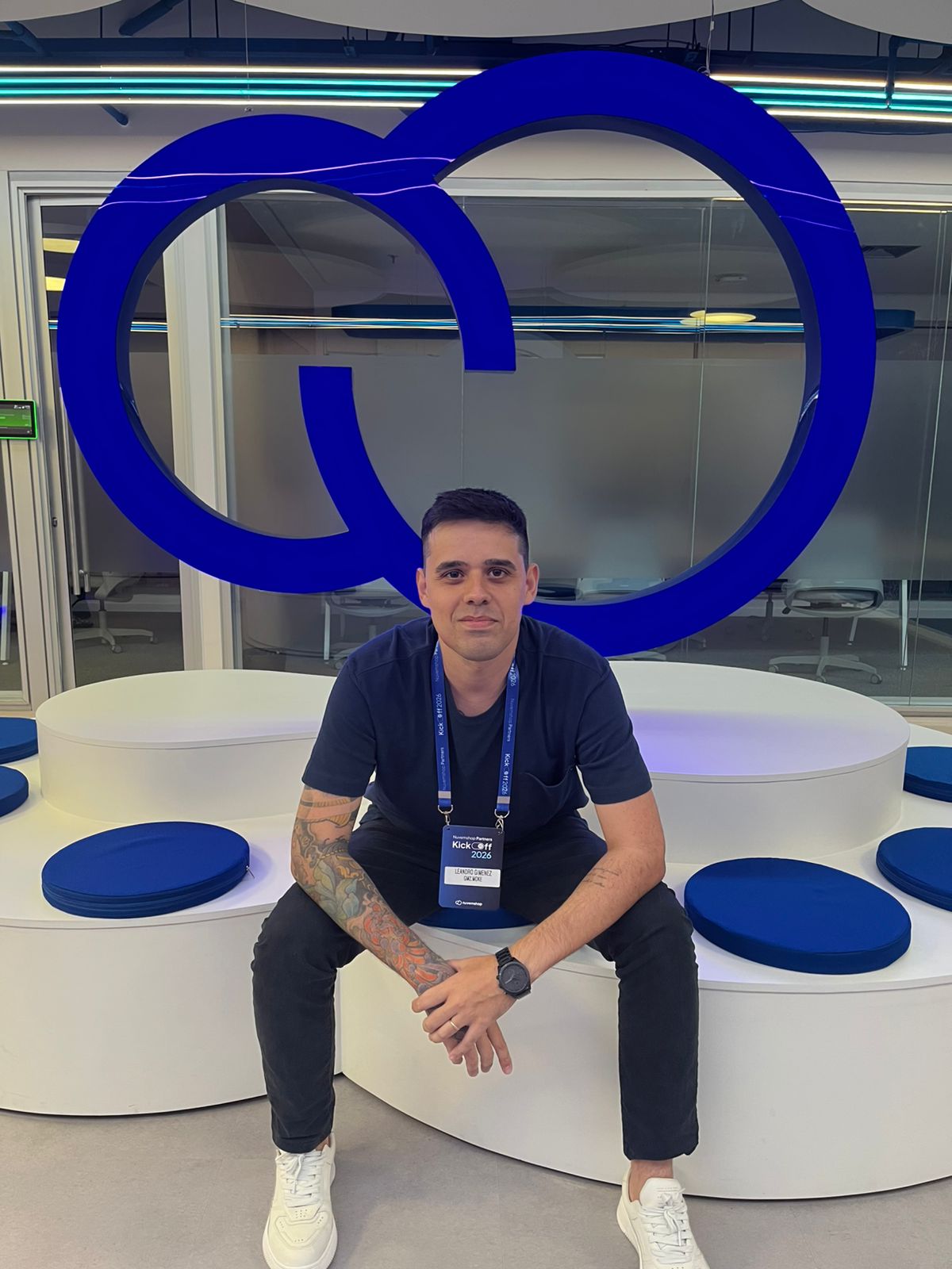 Leandro da GMZ.MOKE participando de evento da Nuvemshop com agências parceiras sobre o futuro do e-commerce.